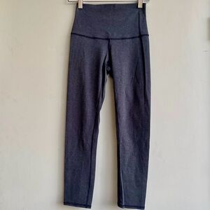 Lululemon Athletica heathered crop Capri wonder under leggings size 2 XS